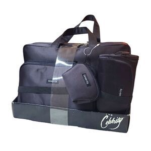 NWT Celebrity unisex cosmetic travel bag 4 pieces set black new